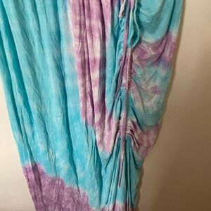 Lane Bryant Blue and Purple Maxi Skirt